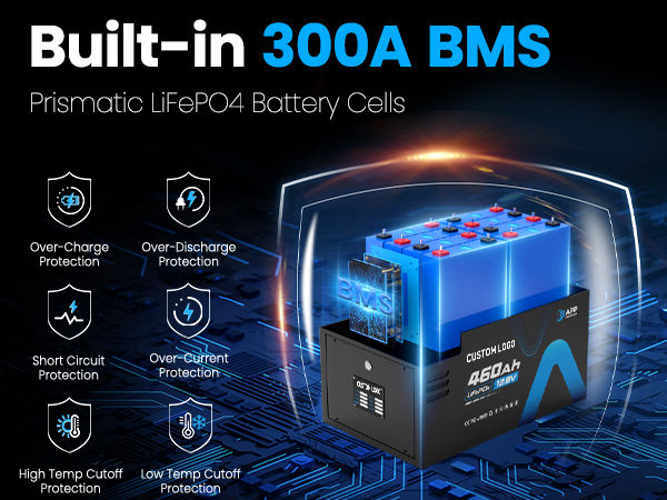 Lifepo4 Bluetooth Battery for RV Solar Off-grid air Conditioner