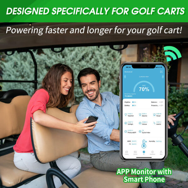 Batería de litio para carro de golf