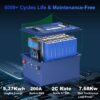 Batteria del carrello di golf 48V 51.2V 100Ah 105Ah batteria LiFePO4
