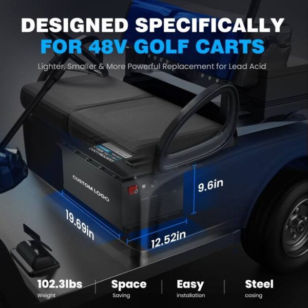 Batteria LiFePO4 per veicoli elettrici Golf Car LSV