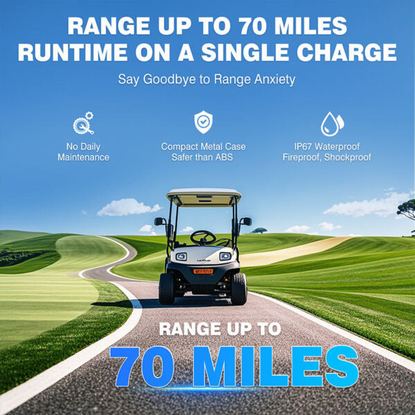 Alta qualità 76.8v lifepo4 batteria Golf Cart
