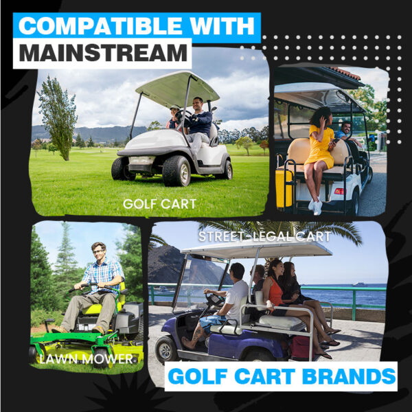 Bateria de lítio 48V72V LiFePO4 para carro de golfe