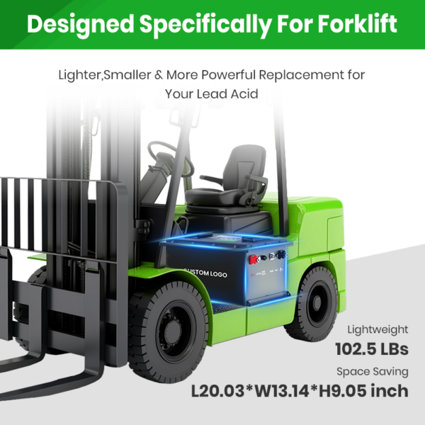 High Capacity Forklift Battery Lifepo4 Battery for Forklifts