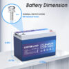 ODM Supply 12v 100ah Lifepo4 Battery