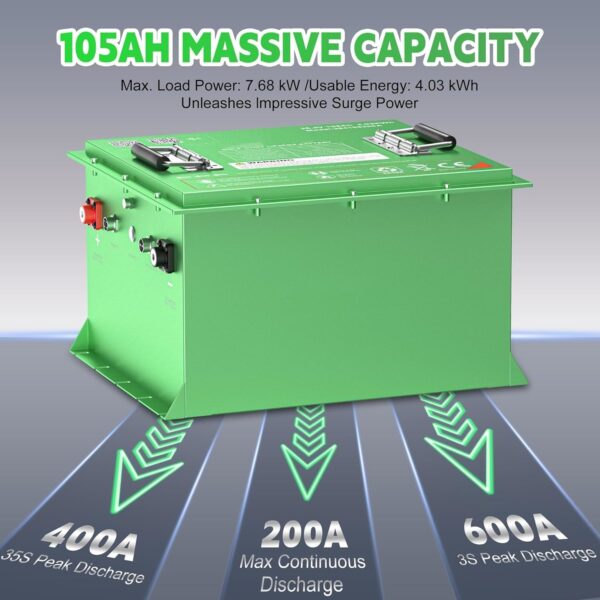 Аккумулятор 36V 105Ah LiFePO4 Большой