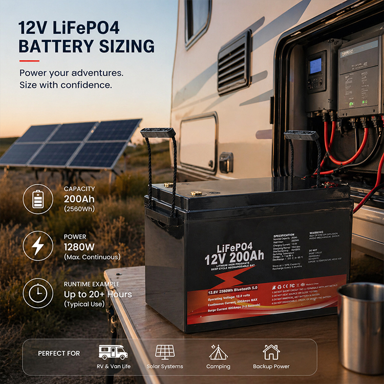 12V LiFePO4 バッテリー